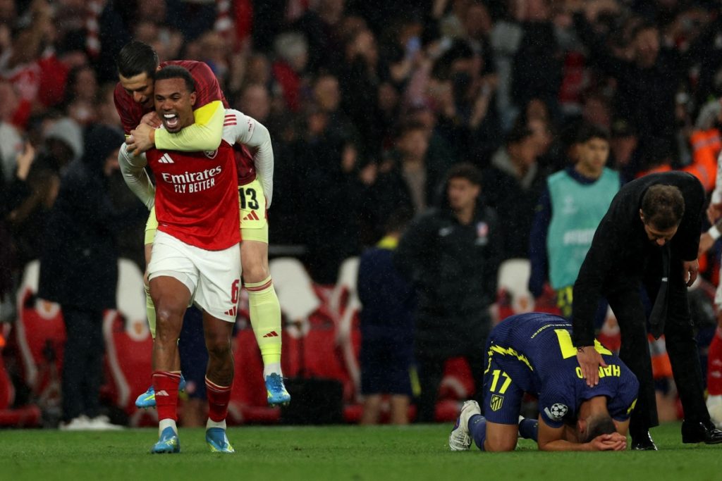 دوري أبطال أوروبا: أرسنال يقصي أتلتيكو ويبلغ النهائي الثاني في تاريخه